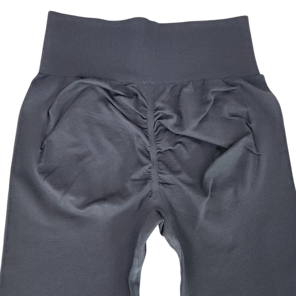 HALARA Seamless Flow High Waisted Ruched Plain Leggings indigo Medium - Picture 3 of 13